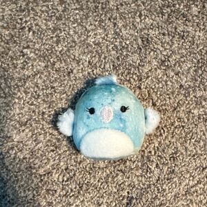 Squishmallows Blue and White Plush Bird
